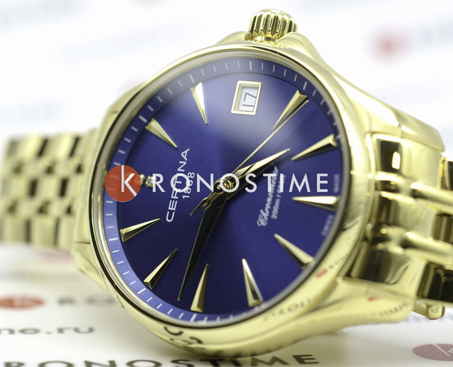 Часы Certina DS Action Lady Diamonds C032.051.33.046.00 — нержавеющая сталь с pvd-покрытием, женские