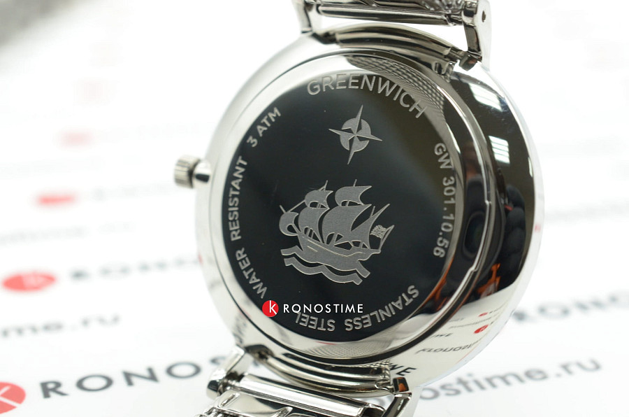 Часы Greenwich Shell GW 301.10.56 — Англия, кварцевые