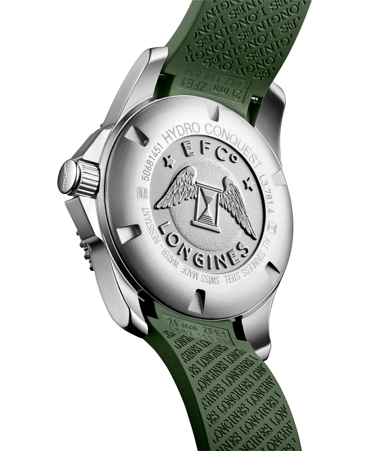 Часы Longines HydroConquest L3.781.4.06.9 — механические, металл сталь керамика