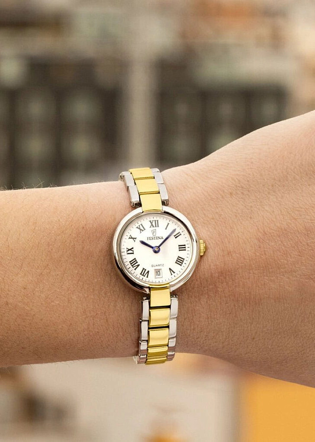 Часы Festina Mademoiselle F20785/1 — нержавеющая сталь с ip-покрытием, женские