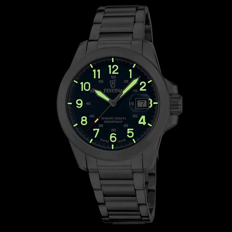 Часы Festina Swiss Made F20081/2 — нержавеющая сталь, мужские