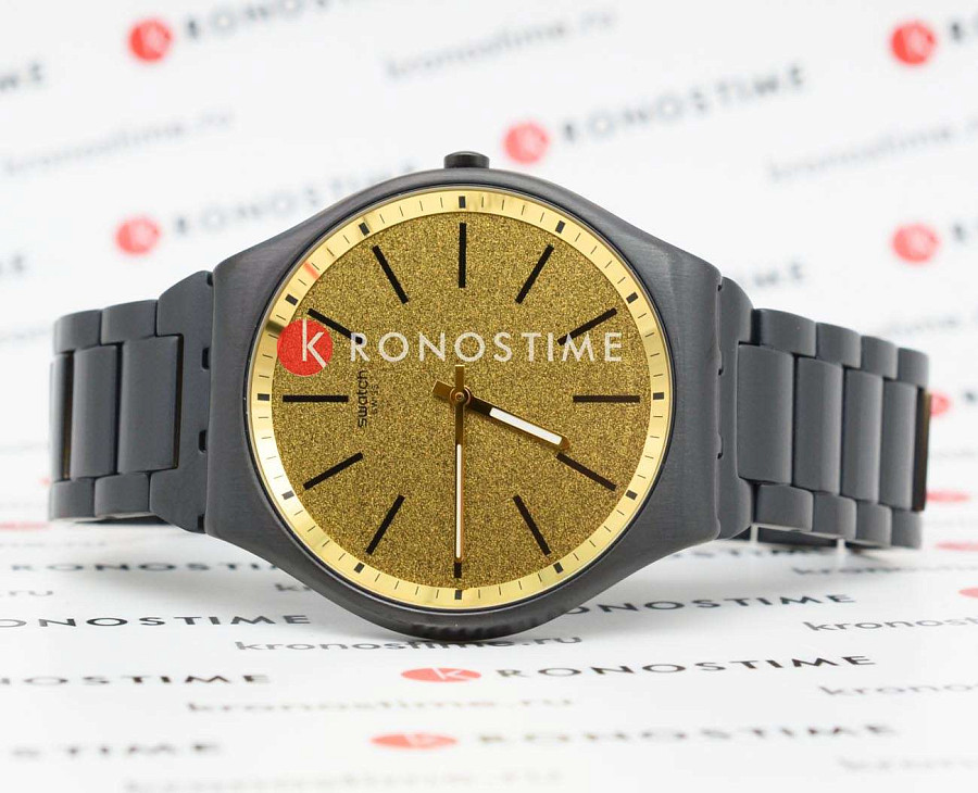 Часы Swatch Skin Irony 42 SS07B109G — кварцевые, металл сталь