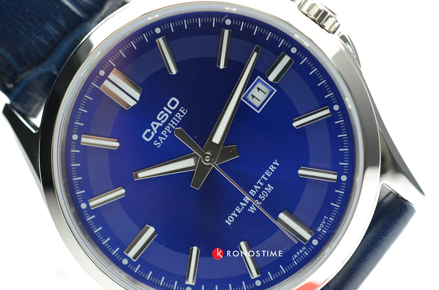 Часы Casio Collection MTS-100L-2A — кварцевые, сталь металл