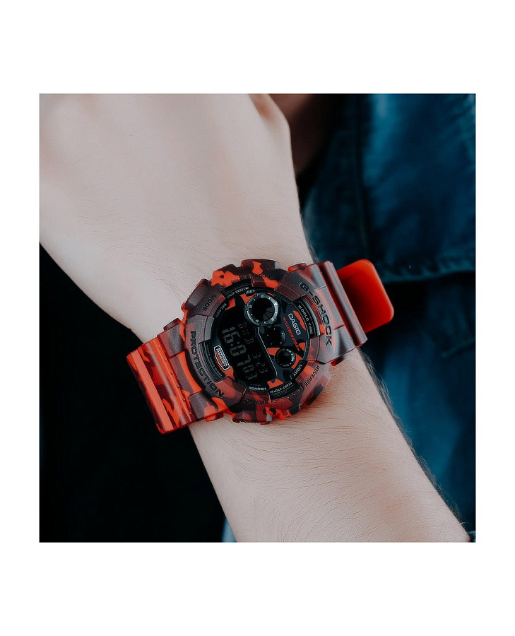 Часы Casio G-Shock GD-120CM-4DR — электронные, пластик