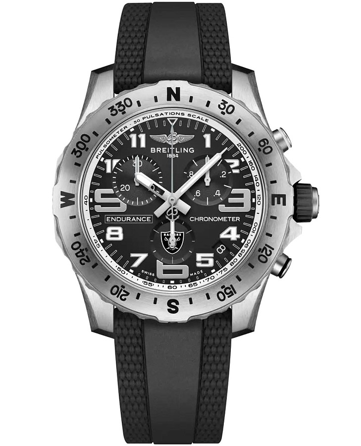 Часы Breitling Professional Endurance Pro 44 NFL Las Vegas Raiders Edition E823106A1B9S1 — мужские, черный