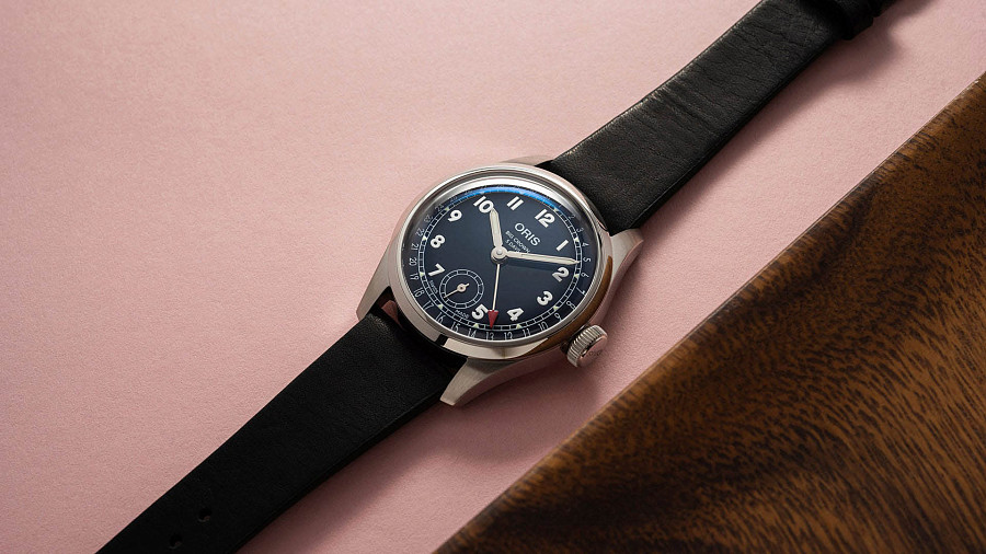 Часы Oris Big Crown Pointer Date Calibre 403 01 403 7776 4065-07 5 19 11 — кожаный, мужские