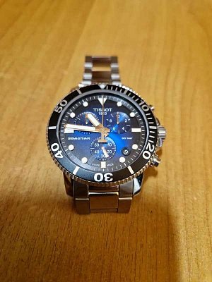 Фото покупателя: Швейцарские наручные часы Tissot Seastar 1000 Chronograph Special Edition T120.417.11.041.01 с хронографом