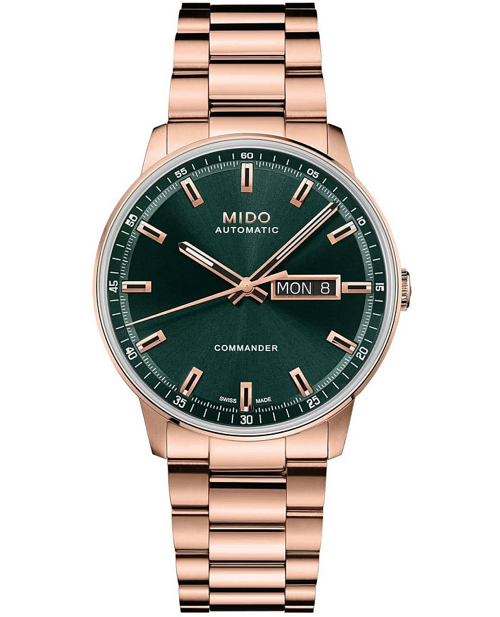 Часы Mido Commander Datoday M021.430.33.091.00 — мужские, зеленый