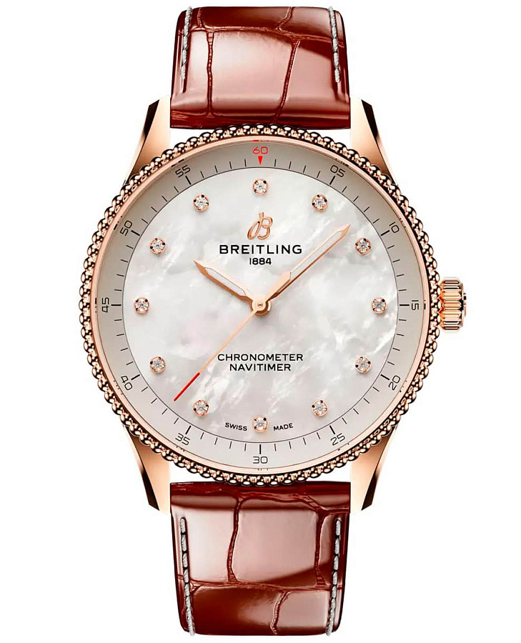 Часы Breitling Navitimer Automatic 32 R77320E61A1P1 — женские, перламутровый