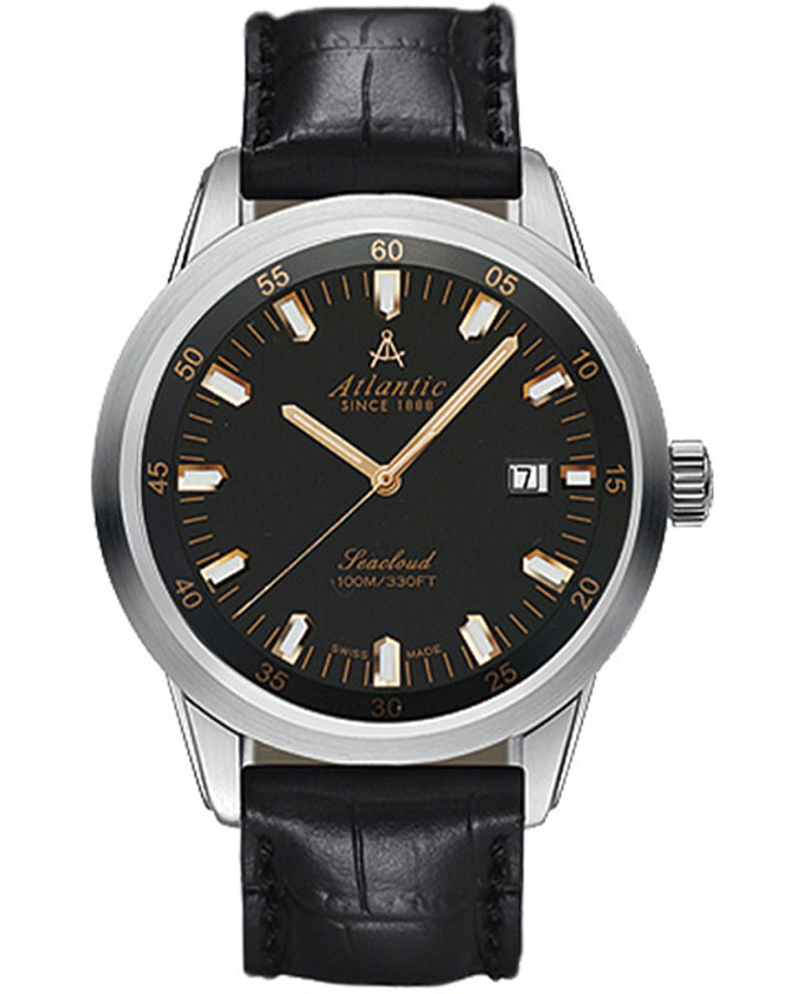 Часы Atlantic Seacloud 73360.41.61R — мужские, зеленый