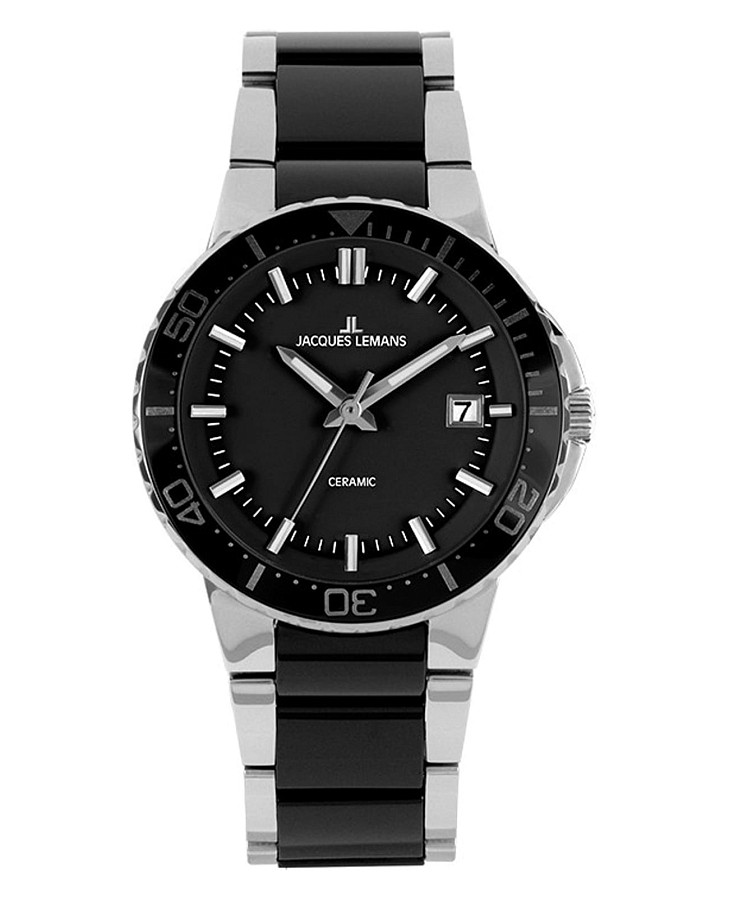 Часы Jacques Lemans High Tech Ceramic 1-2165A — женские, черный