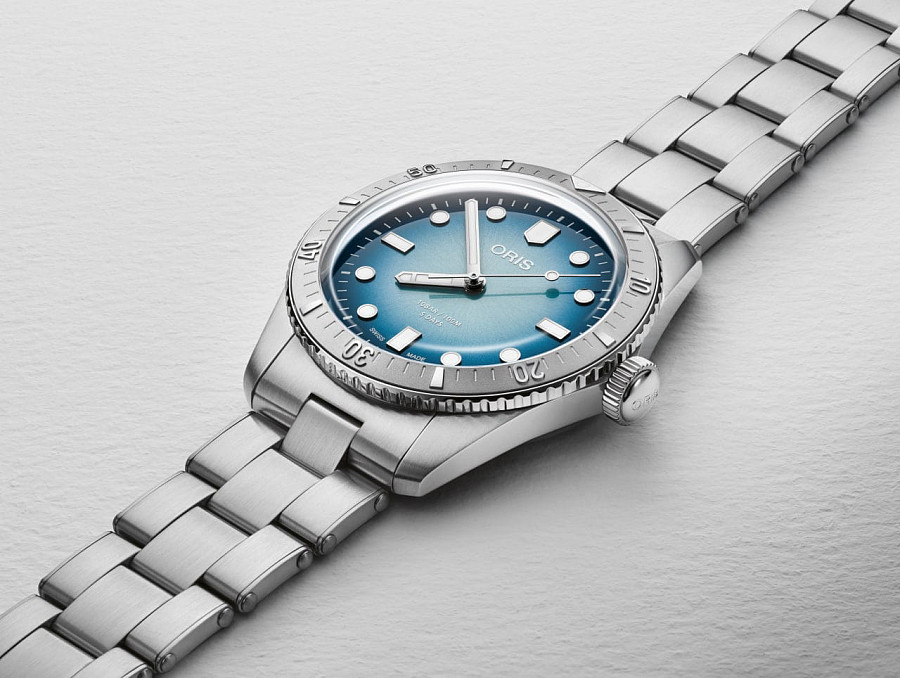 Часы Oris Divers Sixty‑Five 01 400 7774 4015-Set — сталь, Швейцария