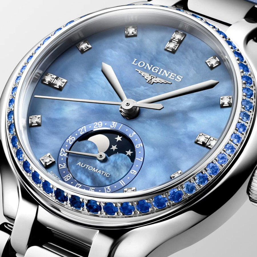 Часы Longines PrimaLuna Moonphase L8.126.0.97.2 — механические, металл сталь