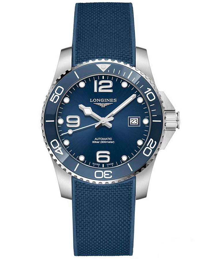 Часы Longines HydroConquest L3.781.4.96.9 — мужские, синий