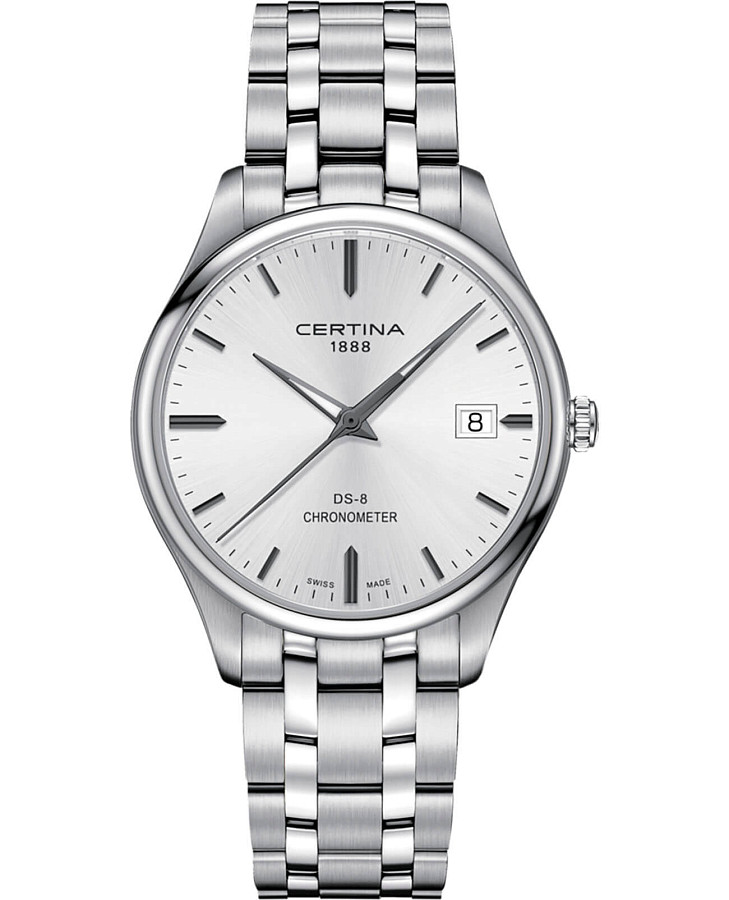 Часы Certina DS-8 Chronometer C033.451.11.031.00 — мужские, серебристый
