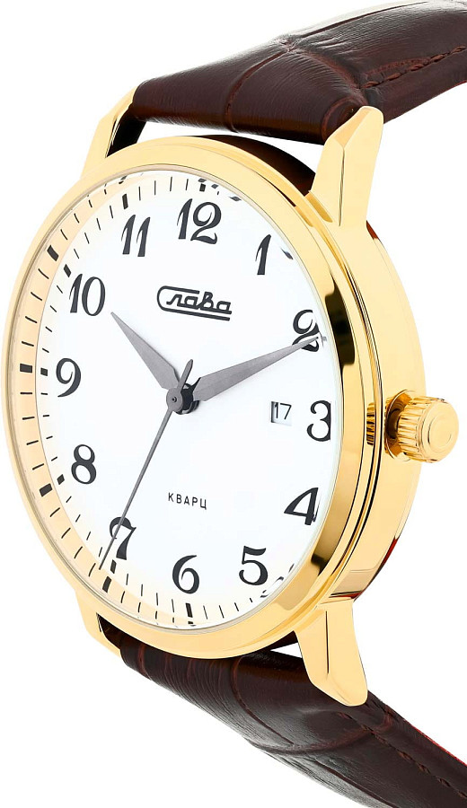 Часы Слава Традиция 2279744/300-2115 — кварцевые, латунь