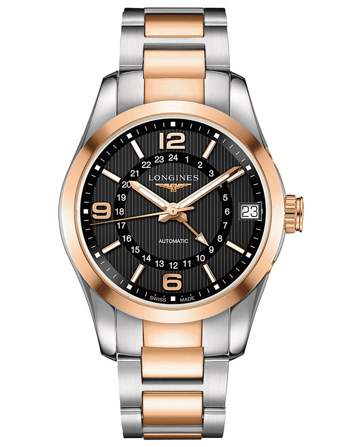Часы Longines Conquest Collection L2.799.5.56.7 — мужские, черный
