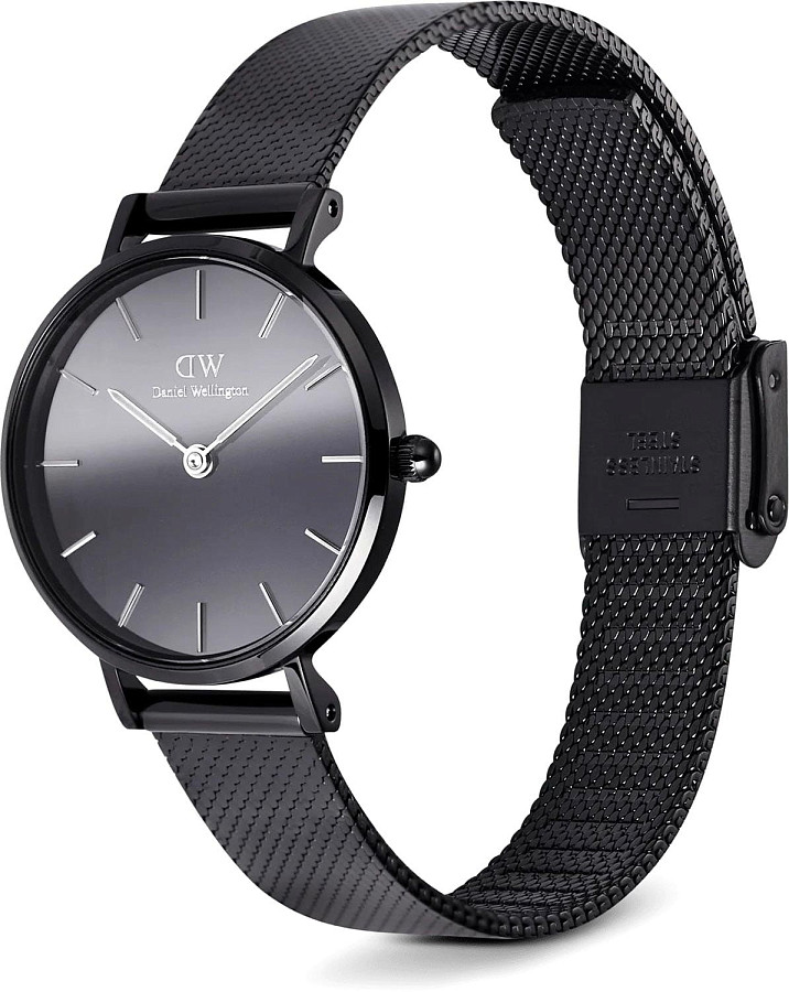 Часы Daniel Wellington Petite Reflection Black DW00100798 — нержавеющая сталь с pvd-покрытием, женские