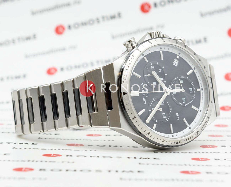 Часы Certina DS Sport 7 Chronograph - C043.417.22.051.00 — титановый, мужские