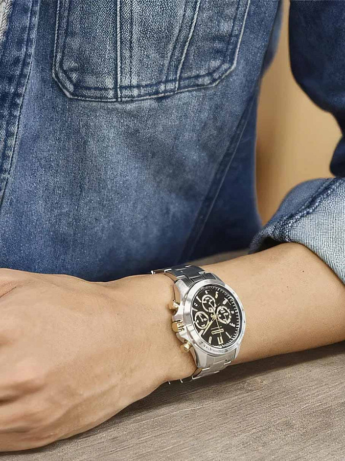 Часы Seiko Spirit Chronograph SBTR015 — мужские, серебристый