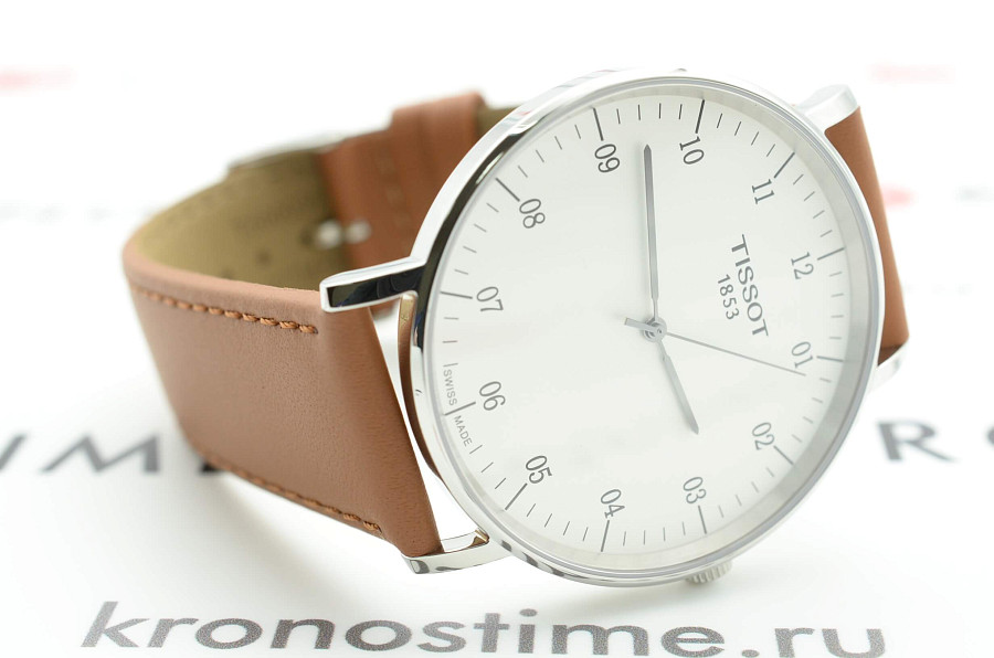 Часы Tissot Everytime Large T109.610.16.037.00 — мужские, кожаный
