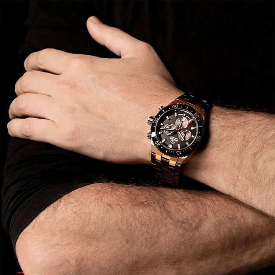 Часы Jaguar Ceramic J1023/1 — кварцевые, металл сталь
