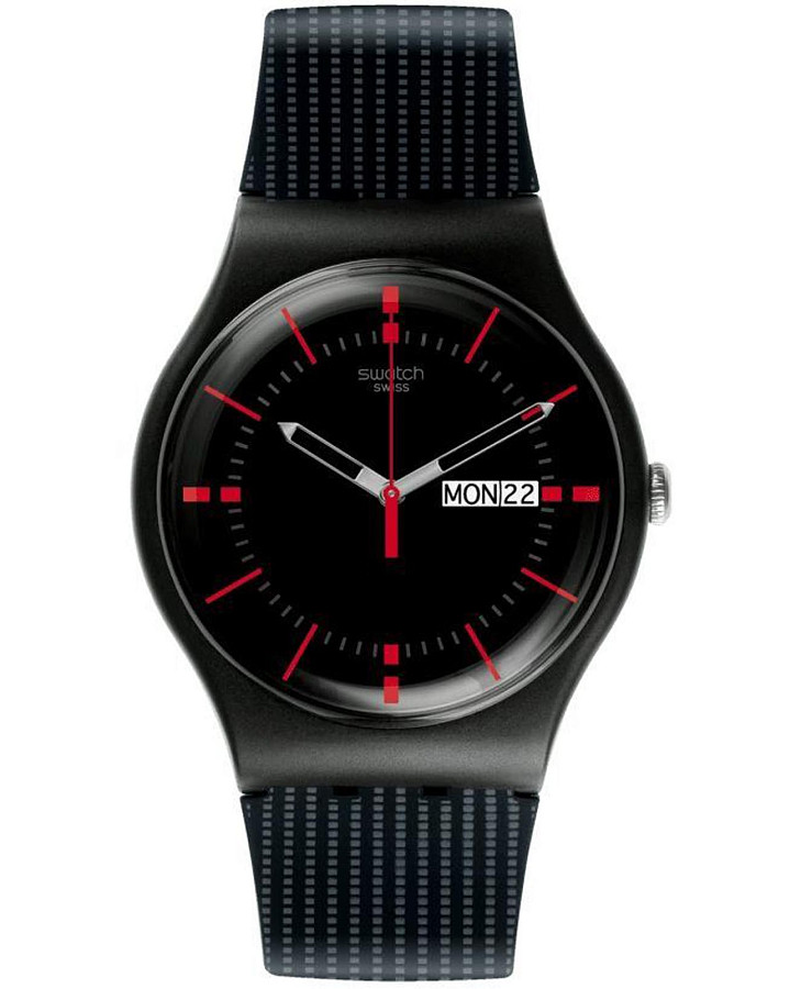 Часы Swatch New Gent Biosourced SO29B710 — мужские, черный