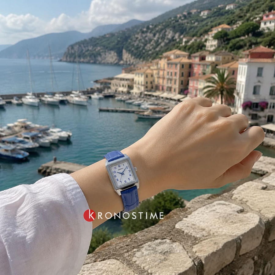 Часы Casio Collection LTP-B150LA-2B — кварцевые, сталь металл