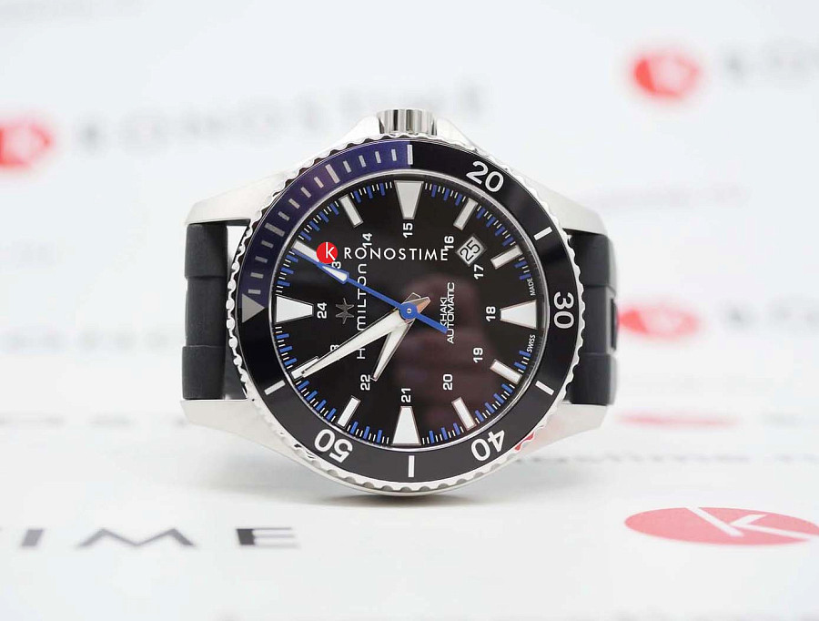 Часы Hamilton Khaki Navy Scuba Auto 40MM H82315331 — механические, сталь