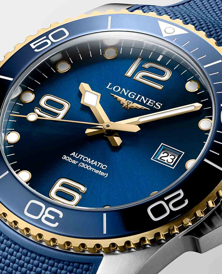 Часы Longines HydroConquest L3.782.3.96.9 — механические, металл сталь керамика