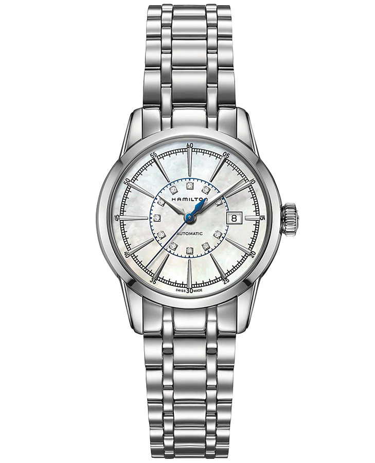Часы Hamilton American Classic RailRoad Lady Auto H40405191 — женские, перламутровый