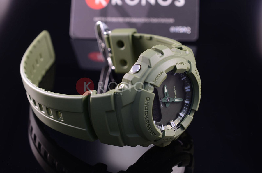 Часы Casio G-Shock G-100CU-3A — электронные, пластик