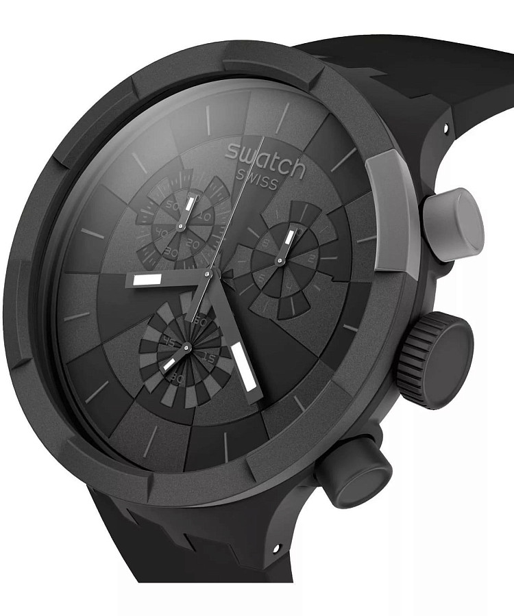 Часы Swatch Big Bold Chrono Pay! SB02B103-5300 — кварцевые, Швейцария, мужские