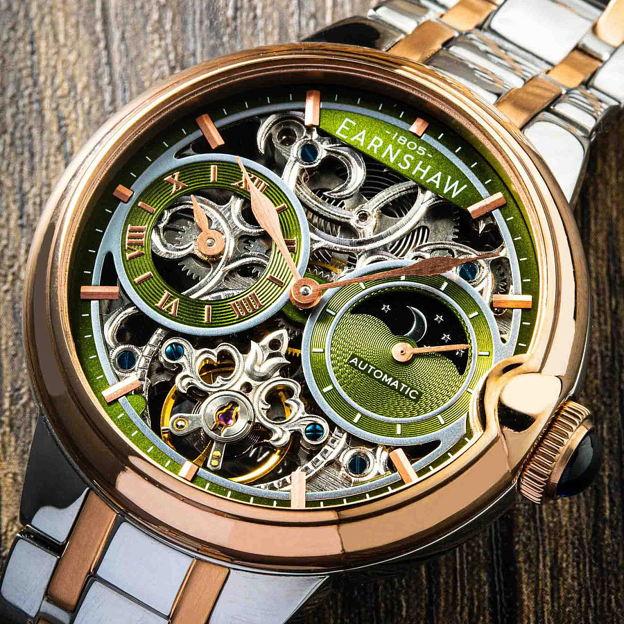 Часы Earnshaw Barallier ES-8242-99 — механические, металл сталь