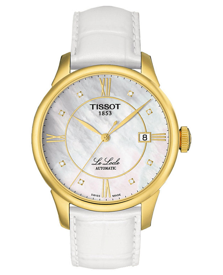Часы Tissot T-Classic Le Locle Automatic T41.5.453.86 — мужские, перламутровый