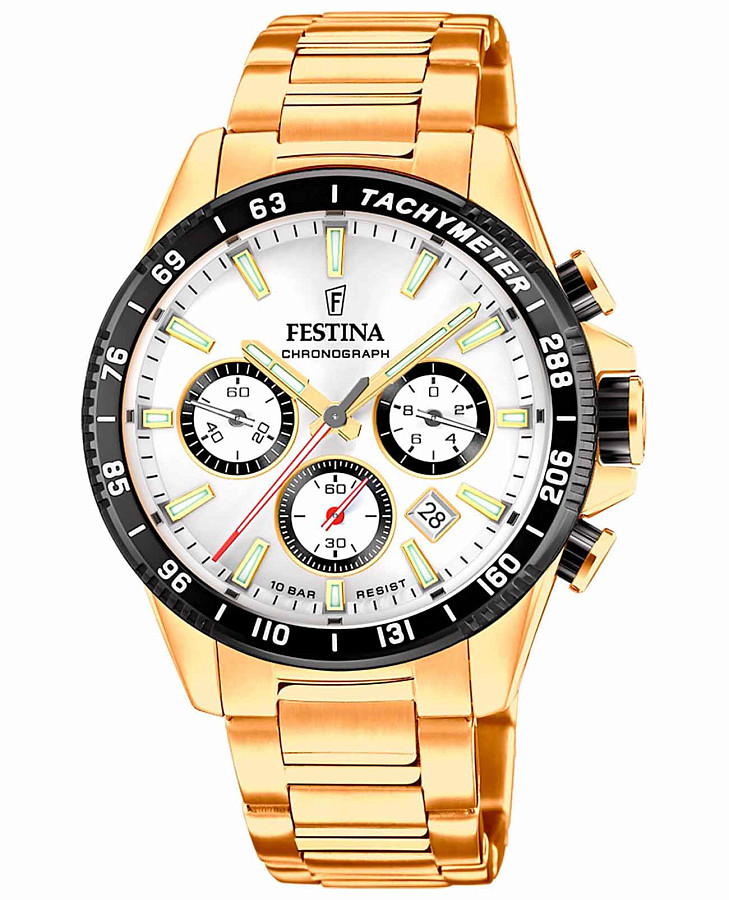 Часы Festina Timeless Chrono F20634/1 — мужские, белый