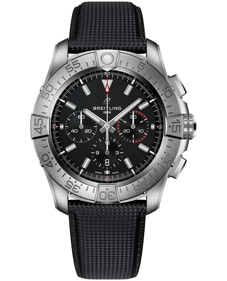 Часы Breitling Super Avenger B01 Chronograph 46 mm EB0148101B1X1 — мужские, черный