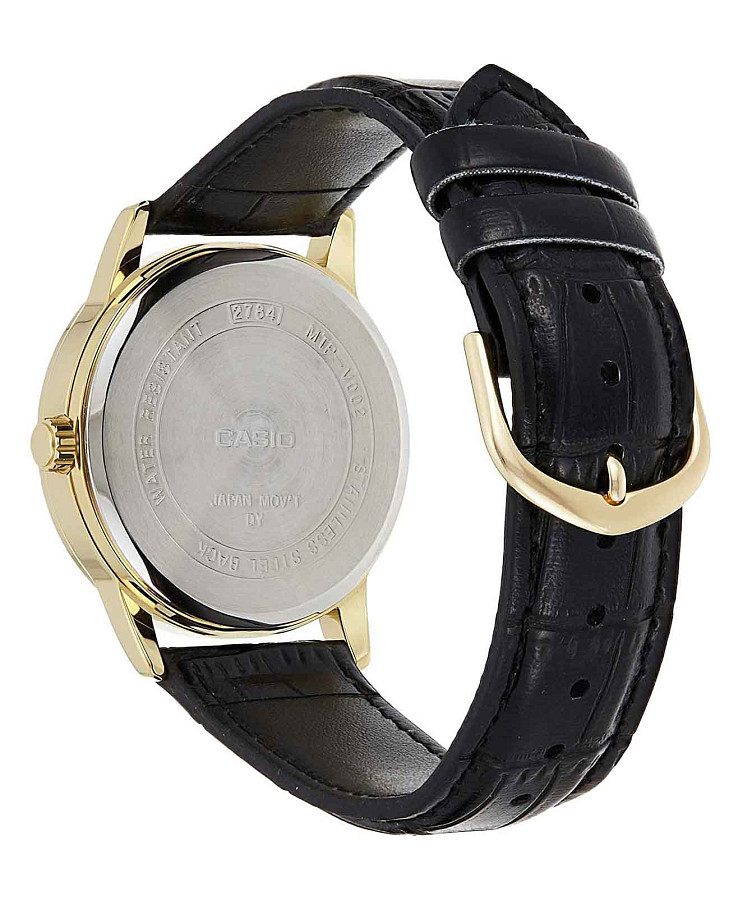Часы Casio Collection MTP-V002GL-7B2UDF (MTP-V002GL-7B2) — кожаный, мужские