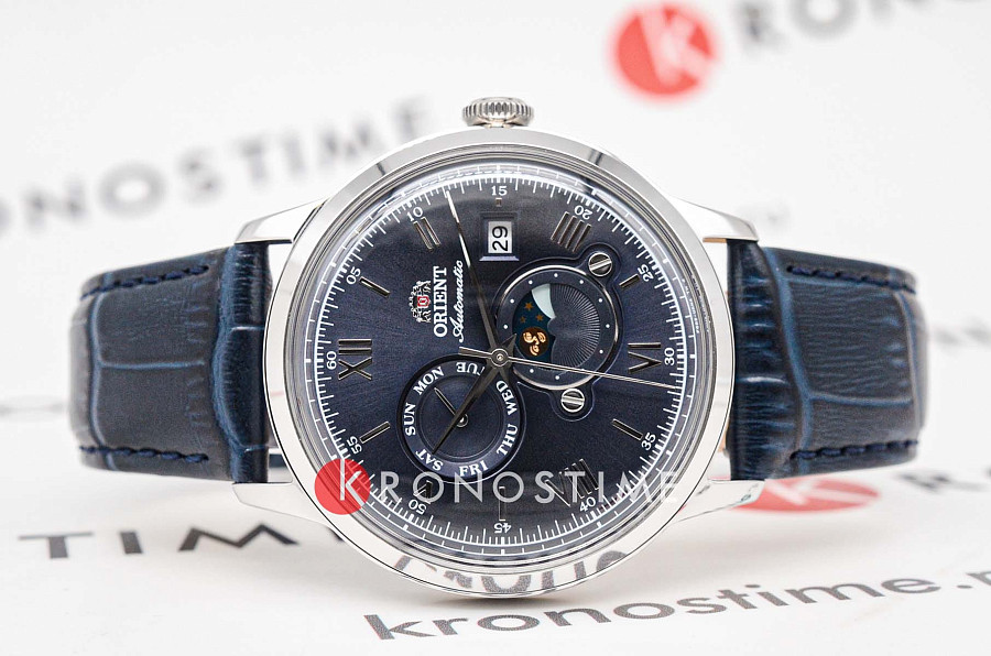 Часы Orient Sun & Moon RA-AK0806L (RN-AK0806L) — механические, металл сталь