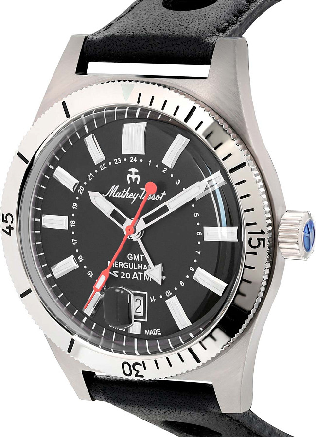 Часы Mathey-Tissot Mergulhador MRGAN — кожаный, мужские