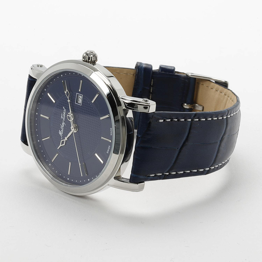 Часы Mathey-Tissot City Leather HB611251ABU — кожаный, мужские