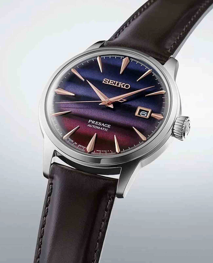 Часы Seiko Presage Cocktail Time SRPK75J1 — кожаный, мужские