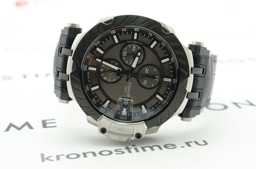 Часы Tissot T-Race Automatic Chronograph T115.427.27.061.00 — мужские, кожаный