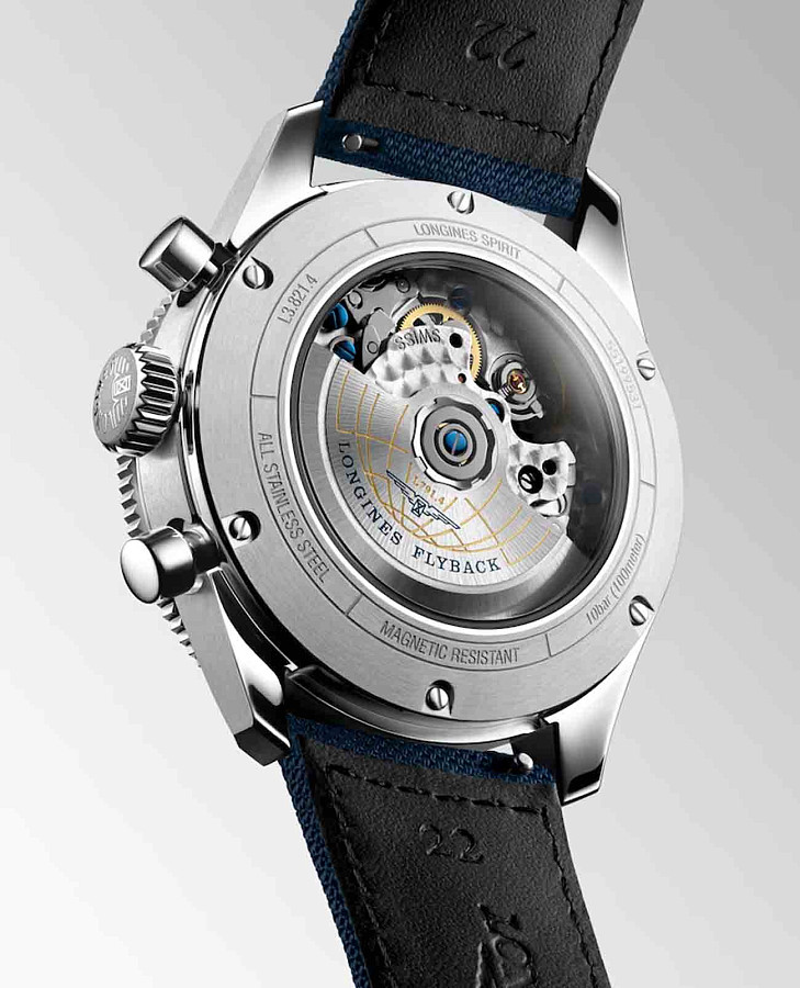 Часы Longines Spirit L3.821.4.93.2 — механические, сталь металл
