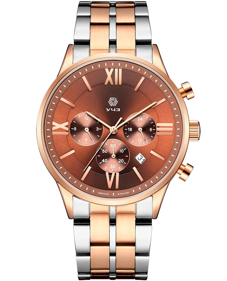 Часы УЧЗ Spectr 1516A5B4 — мужские, коричневый