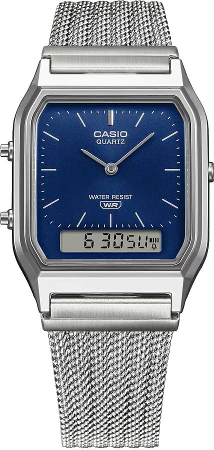 Часы Casio Vintage AQ-230EM-2A — кварцевые, пластик