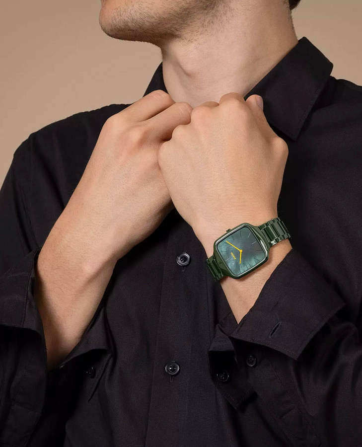 Часы Rado True Square Thinline x Les Couleurs Le Corbusier R27047902 — кварцевые, керамика