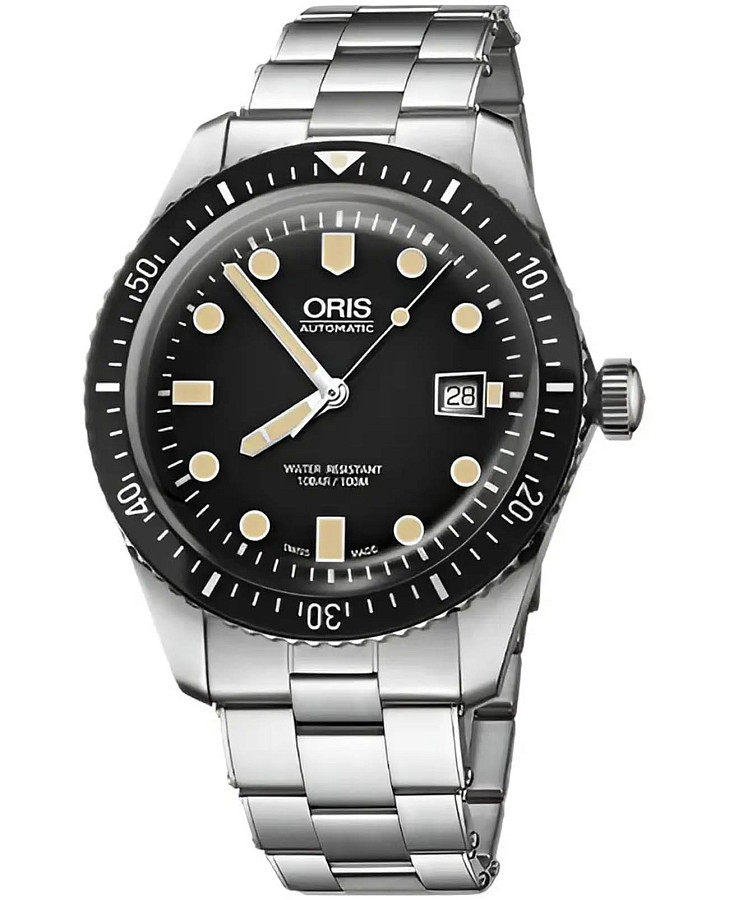 Часы Oris Divers Sixty‑Five 01 733 7720 4054-07 8 21 18 — мужские, черный