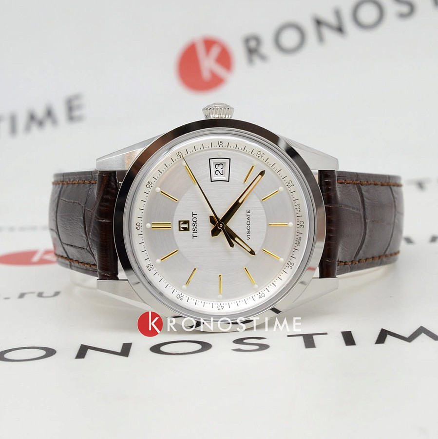 Часы Tissot Visodate 39mm T157.407.16.031.00 — механические, сталь металл