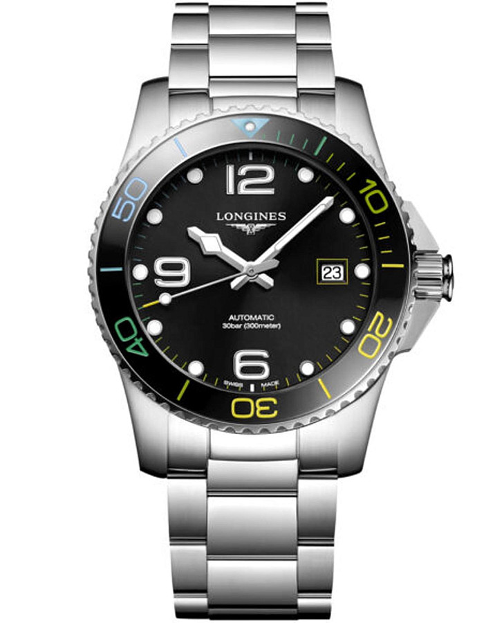 Часы Longines HydroConquest L3.781.4.59.6 — мужские, черный